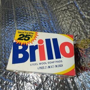 Vintage Brillo Soap Pads Original Trial Offer Box 1970s Movie TV Prop Opened